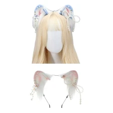 Halloween Headband Students Live Broadcast Hairband Cat Ear Hair Hoop Colorful