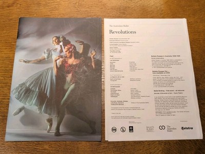 Australian Ballet 2006 Programme REVOLUTIONS Sydney Opera House