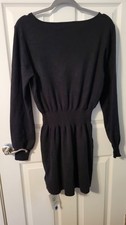 NWT Cider Black Knit Mini Dress - Size XL