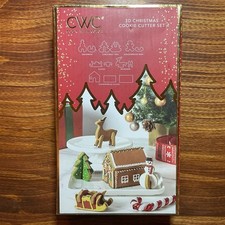 CWC Cook With Color 13 Piece 3D Christmas Cookie Cutter Set NEW