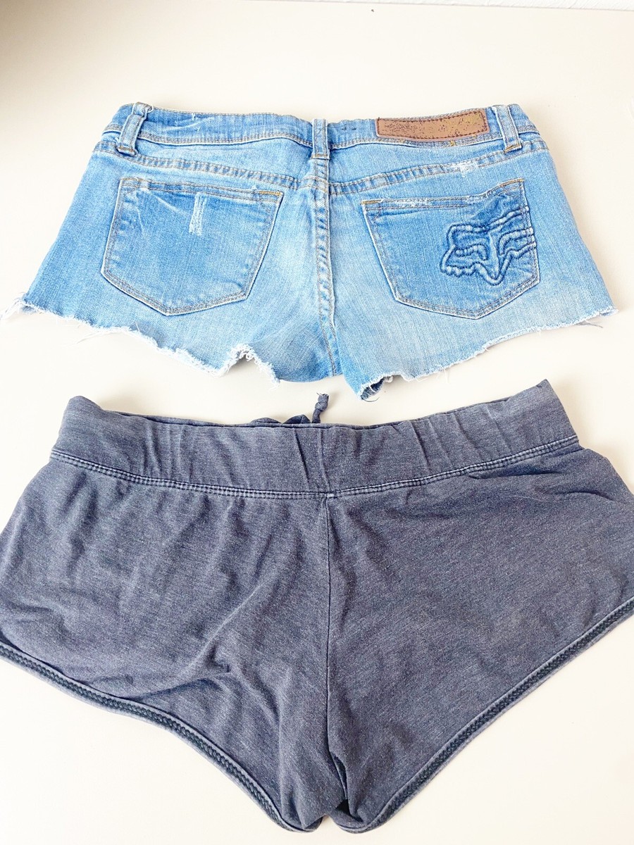 Fox Racing Womens Size 1/25 Dylan Short Cut Odd Denim Shorts