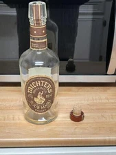 MICHTER'S SMALL BATCH SOUR MASH WHISKEY LIQUOR EMPTY 750 ML BOTTLE CORK TOP.