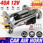 <!--F#f_0-->Universal 600DB Electric Dual Trumpet Car Air Horn Compressor Train Loud Speaker<!--F/-->