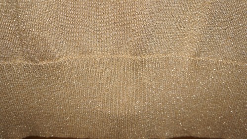 NWT Beautiful AGB 2041 Shimmer Gold Faux Shrug Sweater Women’s XL (B2) - Picture 5 of 5