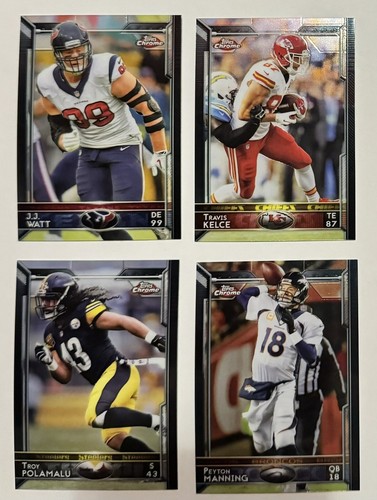 2015 Topps Chrom Fußball komplett 200 Karten Set: 100 Veteranen und 100 RCs - Bild 3 von 6