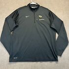 Wake Forest Demon Deacons 1/4 Zip Pullover Men's Large Black Nike Dri-Fit Pocket