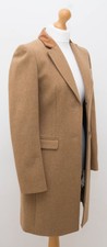 Velvet Collar Mid Length Camel Wool Mix Coat Sz 6 Uk Jack Wills Excellent