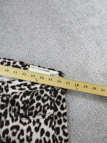 Rag & Bone Jeans Womens 28 Leopard Print Denim Boyfriend - Picture 7 of 12