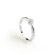 Anello Solitario Damiani Sei Tu 20076576 diamante ring diamond 0,14 punto luce