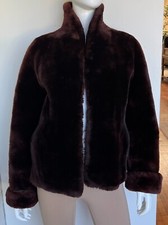 Vintage Kings Brown Fur Coat Jacket Size Small