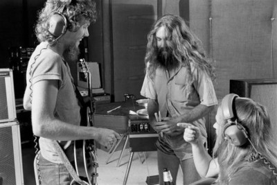 Lynyrd Skynyrd Gitarrist Steve Gaines Schlagzeuger Artimus Pyle 1977 4x6 FOTO