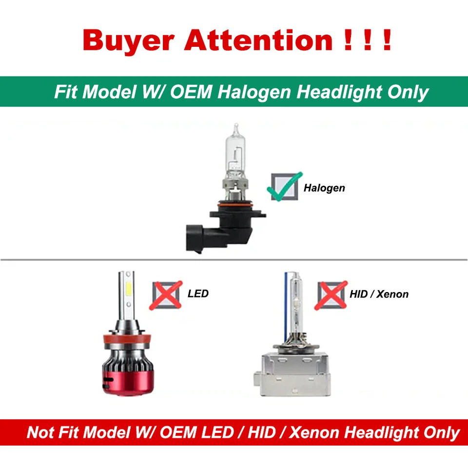 PAIR/2PCS Halogen Headlamp Headlight Assembly For Volkswagen Golf MK4 1999-2006 - Изображение 4 из 4