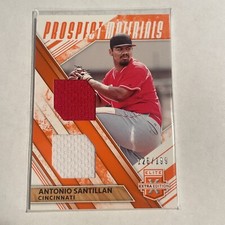 2019 Elite Extra Edition Prospect Material Orange #PM-AS Antonio Santillan /199