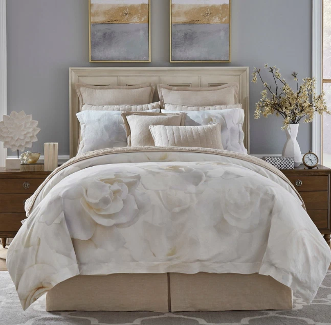 Mini juego de funda nórdica Southern Living Avalon de lino floral completo/queen 9003 Foto 2 de 3