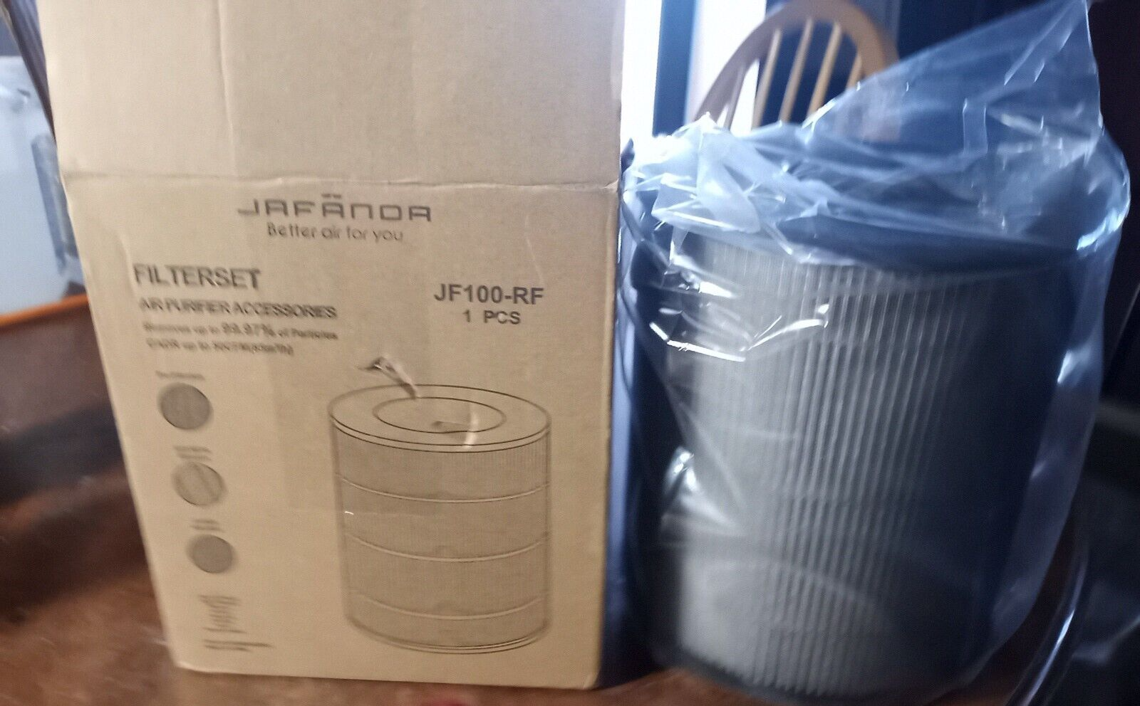 Air Purifier JF100 Replacement Filter 3-in-1 True HEPA & Activated Carbon Filter-image