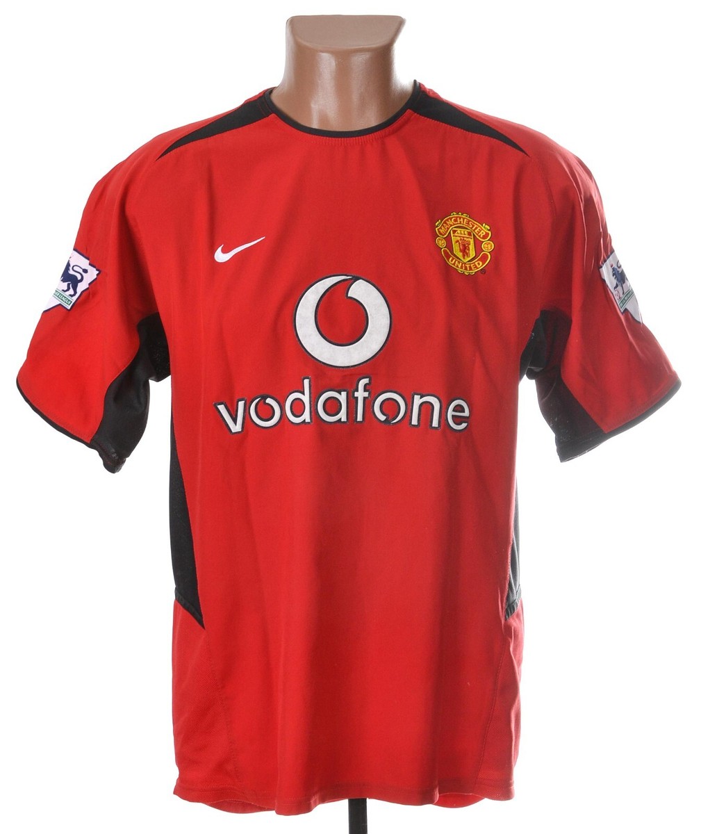マンチェスターユナイテッド ユニフォーム 2002-2003 Vodafone MANCHESTER UNITED 2002/2003 HOME FOOTBALL SHIRT NIKE S #7