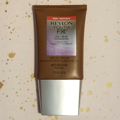 Revlon Youth Fx Fill + Blur Foundation, 450 Mocha, 1 fl oz SPF 20