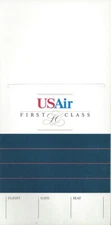 USAir ticket jacket wallet 1/90 First Class [3124]