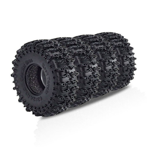 1.0 inch Tire Skin Tire for 1/18 TRX4M Landrover Bronco Climber SCX24 FMS D243 - Picture 2 of 7