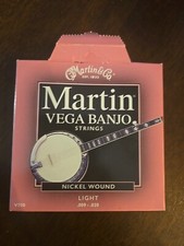 Martin Vega Banjo Guitar Strings Nickel Wound Light .009-.020 V700