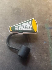 Green Bay Packers Silicone Spill Proof Straws topper Plug