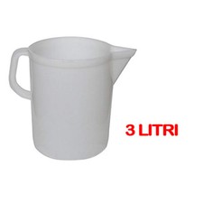 CARAFFA DOSATRICE GRADUATA LT 3 IN POLIETILENE ACQUA VINO OLIO AGRICOLTURA