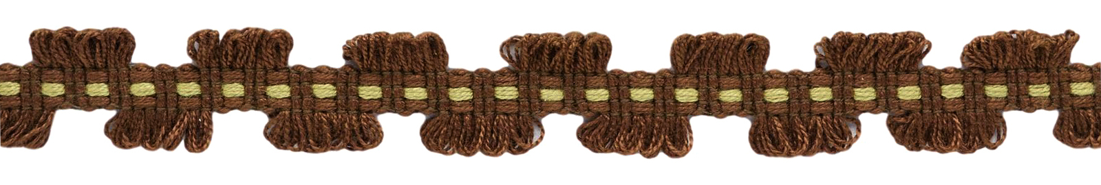 Yellow, Dark Brown 7/8"" Gimp Braid [12 Yards]
