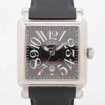 Franck Muller Cortez Conquistador 32mm 10000 L SC Black Dial Steel