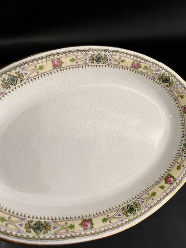 Vintage Homer Laughlin China Serving Plate Dessert Bowls Floral 5 Piece Set - Picture 5 of 16