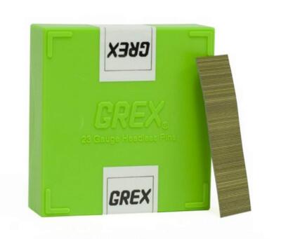 GREX 23 Gauge 3/4 Inch Headless Pins for P630 P635 P645 P650 P645L P650L 10M Box