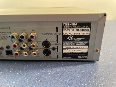 Toshiba RD-XS32 DVD Recorder for sale online | eBay