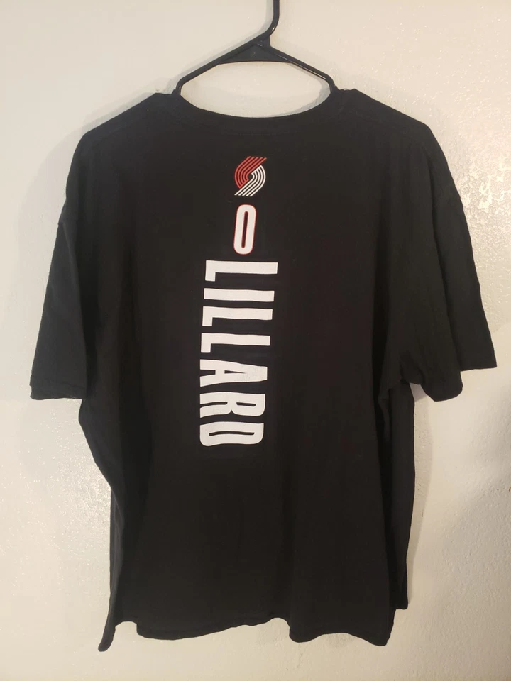 Camiseta de manga corta de algodón Damian Lillard #0 Trailblazers Fanáticos para hombre XXL 2XL Foto 4 de 4