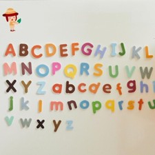 Livevie Magnetic Alphabet Set - Extra-Thick Foam Letters  Flashcards