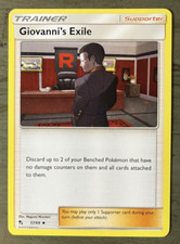 Pokemon TCG Giovannis Exile 57/68 Uncommon Hidden Fates Trainer Supporter Card