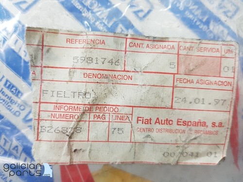 5981746 Apoyo parachoques delantero Fiat Uno Turbo /Lancia Y10 NUEVO ORIGINAL - Imagen 6 de 6