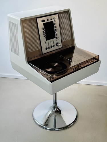 VTG White Rosita Commander Luxus Philips Record Player Radio Hifi System 70s 80s - Picture 5 of 20