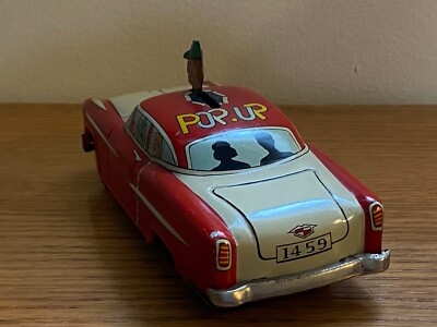 Linemar Toys tin friction drive Pop Up toy car Marx Rare Toy BA-31