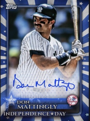 [DIGITAL] Topps Bunt - Don Mattingly - Independence Day 23 S1 - Blue Signature