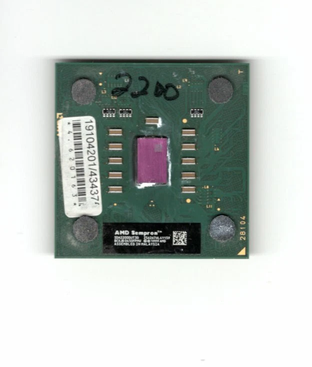 Processeur AMD Sempron 64 3600+ – Socket AM2, 2 GHz, Simple Cœur, Occasion