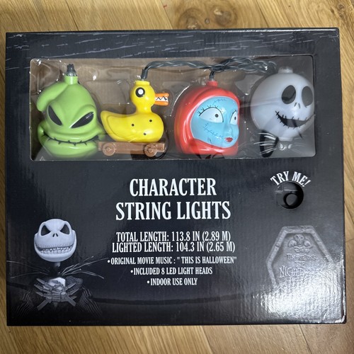 Nightmare Before Christmas Figuren Lichterkette Video Dead Duck Musical Neu - Bild 1 von 3