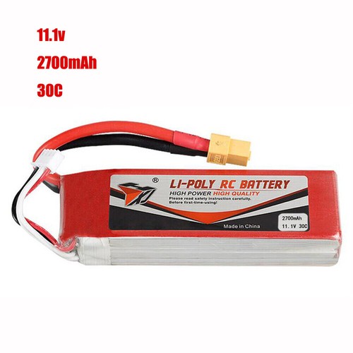 2Pcs 11.1V 2700mAh 30C Li-po Battery with XT60 Plug for RC Car RC Truck RC Boat - Picture 2 of 5