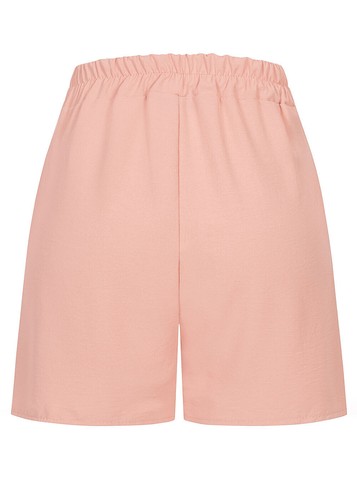 Pantalón corto mujer Cloud5ive con cinturón decorativo cintura elástica rosa N24046045 - Imagen 2 de 5