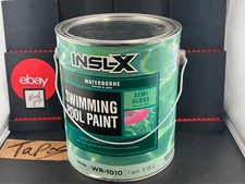 INSL-X Waterborne semi gloss white swimming pool paint 1gallon new 📦 📦 📦