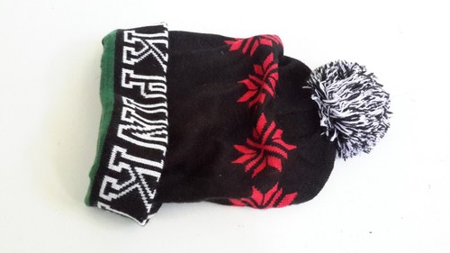 Cappello calza sci Victoria's Secret ROSA logo maglia fiocco di neve berretto POM POM usato - Foto 1 di 7