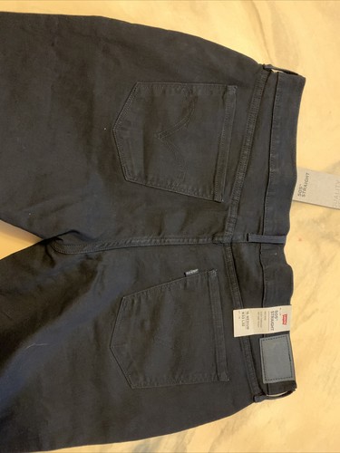 Pantalones de mezclilla Levis negros talla 16 medianos 33 32 nuevos con etiquetas - Imagen 3 de 10