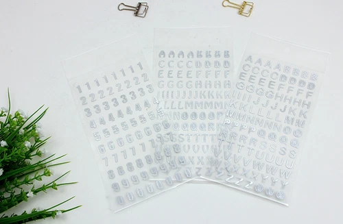Self Adhesive gold&silver Alphabet Letter&number Stickers Card Making Art&Craft - Picture 20 of 26