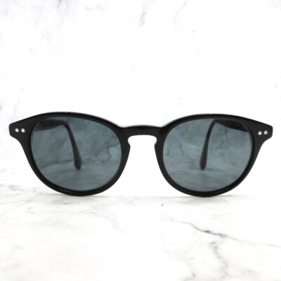 Hackett Bespoke HEB069 01 Sunglasses Black Round Full Rim Frames 49-19-145