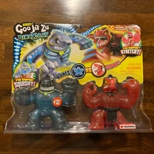 Heroes Of Goo Jit Zu Dino X-Ray Bones Vs Chomp Versus Pack - Thrash & Verapz