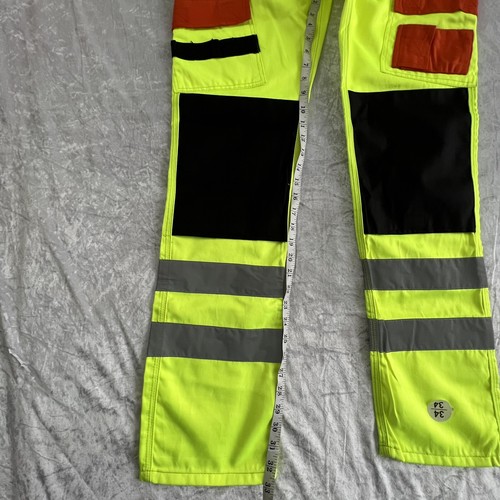 HASHOOB Herren Hi Viz Arbeitshose Cargo Combat Army Hose Grün 34 x 34 - Bild 6 von 10