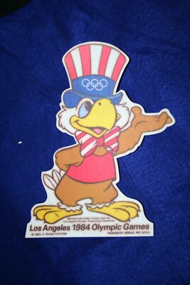 1984 OLYMPIC MASCOT SAM EAGLE FROM 1980 ROLLOUT VINTAGE FELT